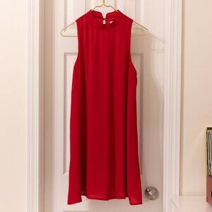 EVERLY ❤️ Chiffon Mock Turtleneck Mini Dress